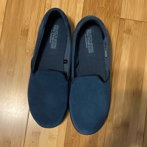 Skechers Women’s Go Step Lite Delight 14726 Blue Slip On Shoes Size 9 Brand New